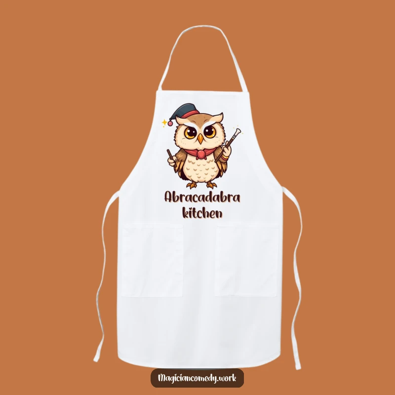Funny Owl Magician Apron: Kitchen Mystery Playful, Perfect Funny Gift