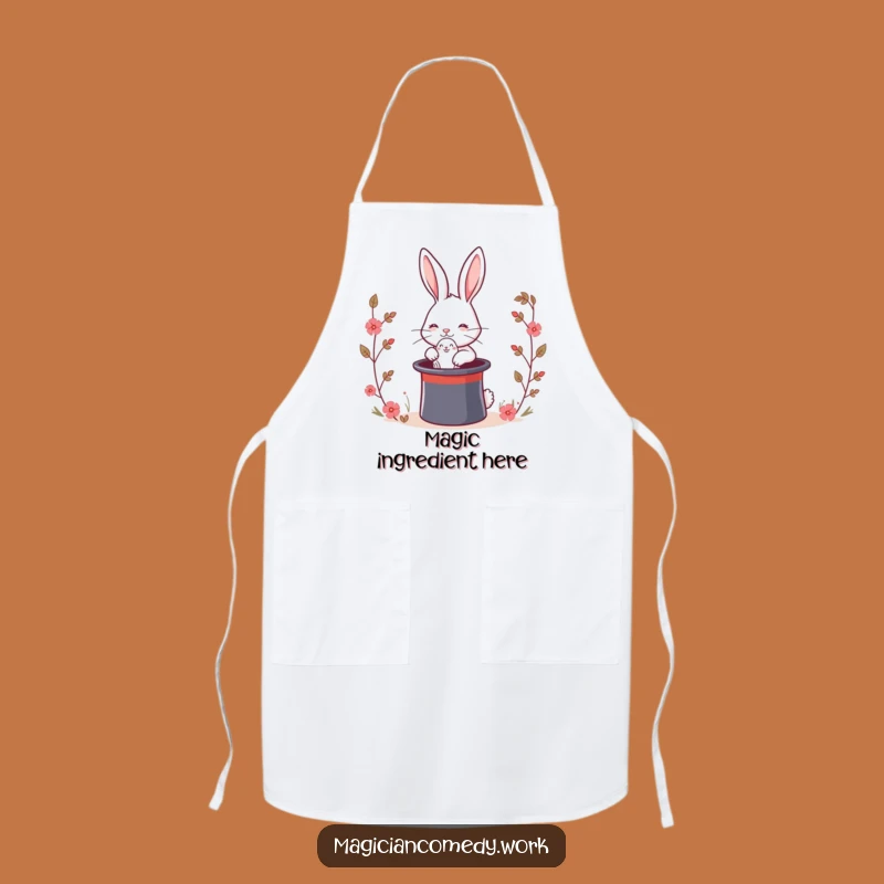 Funny Magic Rabbit Apron: Chef Bunny Surprise, Kitchen Comedy Gift
