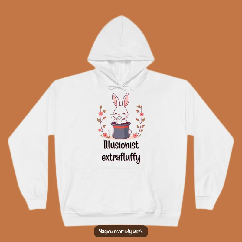 Funny Magic Rabbit Hoodie: Cozy Bunny Magic, Warm & Hilarious Gift Apparel