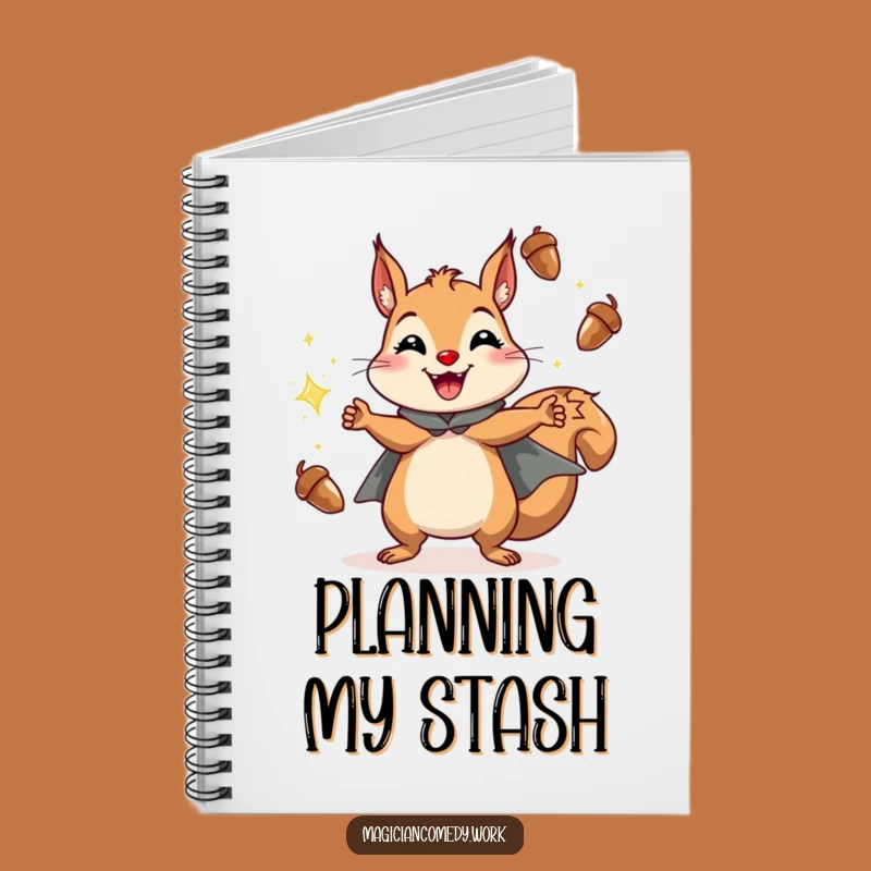Funny Squirrel Juggling Notebook: Jot Down Ideas, Perfect Funny Gift