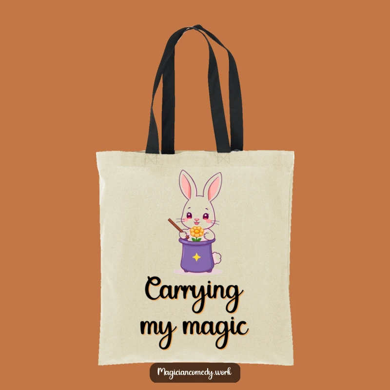 Funny Rabbit Magician Tote Bag: Cute Style, Perfect Funny Gift
