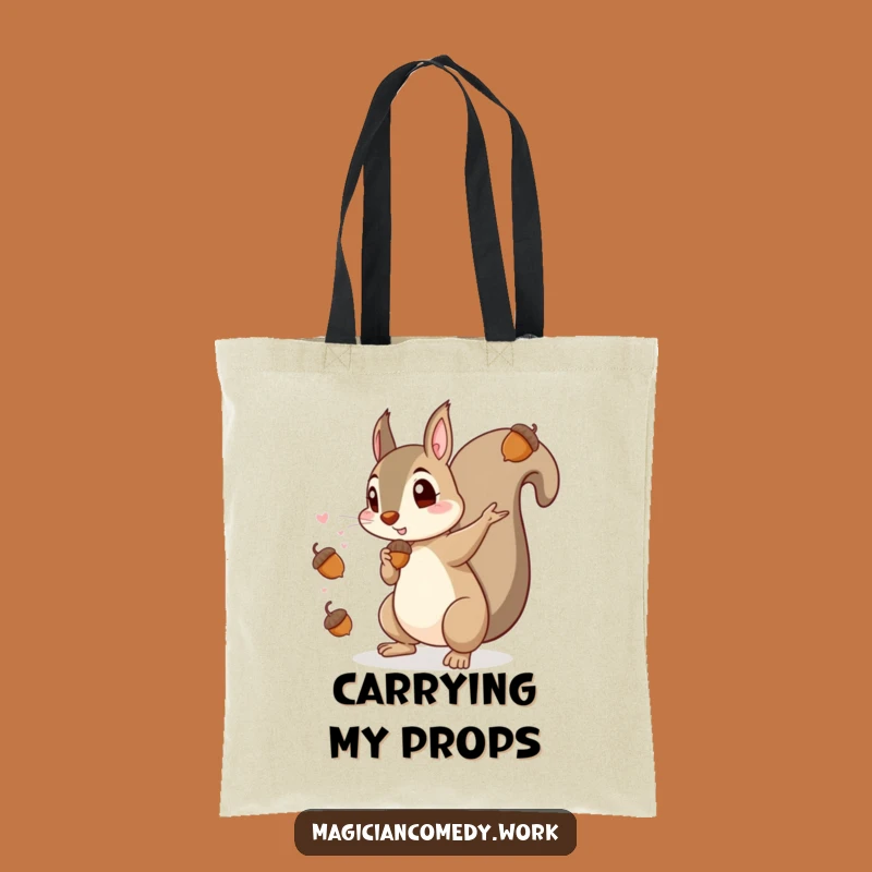 Funny Squirrel Magician Tote Bag: Carry Acorn Magic, The Perfect Eco-Friendly Gift!