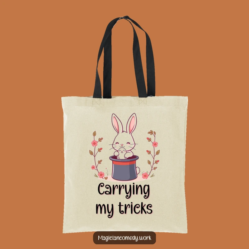 Funny Magic Rabbit Tote Bag: Adorable Bunny Surprise, Carry Your Laughs Gift