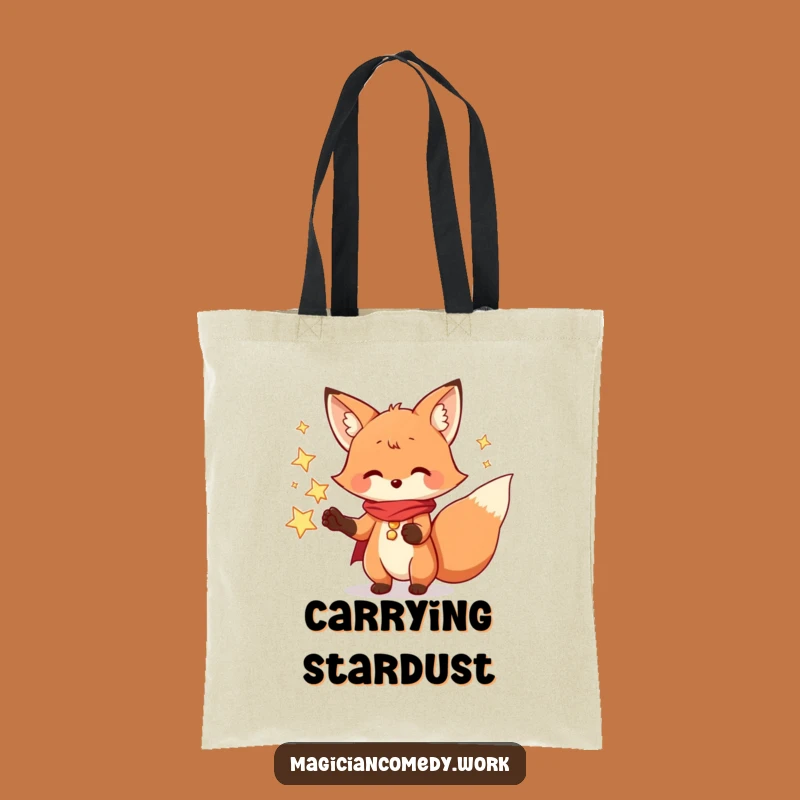 Funny Fox Magician Tote Bag: Playful Style, Perfect Funny Gift